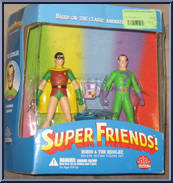 Robin & Riddler from Super Friends - Basic Series manufactured by DC Direct [Front]