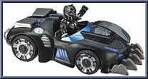 Black Panther Road Racer from Super Hero Adventures - Racers manufactured by Hasbro [Loose]
