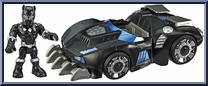 Black Panther Road Racer from Super Hero Adventures - Racers manufactured by Hasbro [Loose]