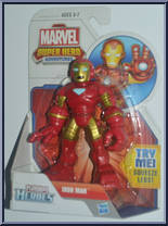 Iron Man from Super Hero Adventures - Squeeze Legs manufactured by Hasbro [Front]