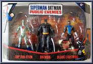 Captain Atom / Batman / Black Lightning from Superman / Batman: Public Enemies - 3-Packs manufactured by Mattel [Front]