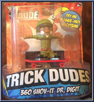Dr. Digit (360 Shov-It) from Tech Deck Dude - Trick Dudes manufactured by X-Concepts [Front]