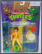 April O' Neil [Reissue] from Teenage Mutant Ninja Turtles - 1994 - Basic Figures (with Cards) manufactured by Playmates [Front]