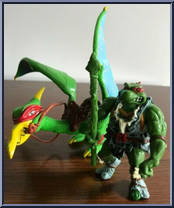 Cave Turtle Raph (with Tubular Pterodactyl) #5363