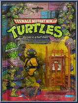 Donatello (Soft Head) from Teenage Mutant Ninja Turtles - 1988 - Basic Figures manufactured by Playmates [Front]