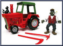 Farmer Don with Modern Mutant Tractor from Teenage Mutant Ninja Turtles - Farmer Turtles manufactured by Playmates [Loose]
