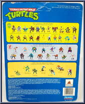 Leonardo from Teenage Mutant Ninja Turtles - 1988 - Basic Figures manufactured by Playmates [Back]