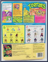 Michaelangelo from Teenage Mutant Ninja Turtles - 1988 - Basic Figures manufactured by Playmates [Back]