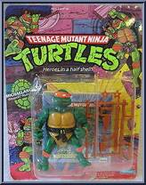 Michaelangelo from Teenage Mutant Ninja Turtles - 1988 - Basic Figures manufactured by Playmates [Front]