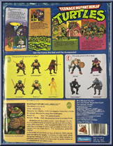 Michaelangelo from Teenage Mutant Ninja Turtles - 1988 - Basic Figures manufactured by Playmates [Back]