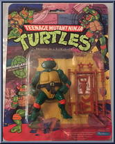 Michaelangelo (Soft Head) from Teenage Mutant Ninja Turtles - 1988 - Basic Figures manufactured by Playmates [Front]