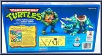 Original Cave Turtle Leo (with Dingy Dino) from Teenage Mutant Ninja Turtles - Cave Turtles manufactured by Playmates [Back]