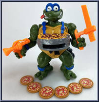 Pizza Tossin' Leo from Teenage Mutant Ninja Turtles - Pizza Tossin' Turtles manufactured by Playmates [Loose]