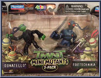 Donatello / Foot Tech Ninja from Teenage Mutant Ninja Turtles - 2007 Movie - Mini Mutants manufactured by Playmates [Front]