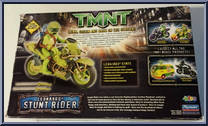 Leonardo from Teenage Mutant Ninja Turtles - 2007 Movie - Stunt Riders manufactured by Playmates [Back]