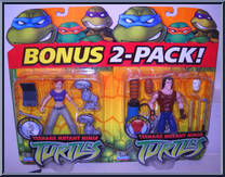 April O'Neil / Casey Jones from Teenage Mutant Ninja Turtles - Animated - 2-Packs manufactured by Playmates [Front]