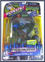 Fightin' Gear Leo (Bonus DVD) from Teenage Mutant Ninja Turtles - Animated - Fightin' Gear manufactured by Playmates [Front]