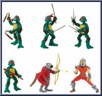 Comic Book Collection 6-Pack from Teenage Mutant Ninja Turtles - Classic Collection - Exclusives manufactured by Playmates [Loose]