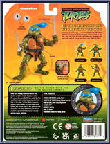 Leonardo (2003 Series) from Teenage Mutant Ninja Turtles - Classic Collection - 2003 Reissue manufactured by Playmates [Back]