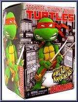 Leonardo from Teenage Mutant Ninja Turtles - Mirage Comics - Extreme Head Knockers manufactured by Neca [Front]