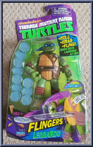 Leonardo from Teenage Mutant Ninja Turtles - Nickelodeon - Flingers manufactured by Playmates [Front]