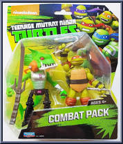 Combat Pack: Michelangelo & Fishface Action Figure