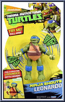 Ninja Shouts Leonardo from Teenage Mutant Ninja Turtles - Nickelodeon - Power Sound FX manufactured by Playmates [Front]