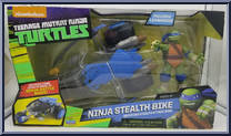 Ninja Stealth Bike (with Leonardo) from Teenage Mutant Ninja Turtles - Nickelodeon - Vehicles manufactured by Playmates [Front]