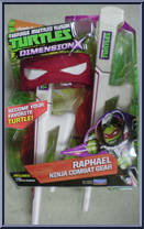 Dimension X: Raphael Ninja Combat Gear from Teenage Mutant Ninja Turtles - Nickelodeon - Role Play manufactured by Playmates [Front]