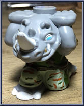 Rocksteady from Teenage Mutant Ninja Turtles - Nickelodeon - Stackable Mystery manufactured by Playmates [Loose]