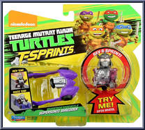Supersonic Shredder (with Shreddermobile) from Teenage Mutant Ninja Turtles - Nickelodeon - T-Sprints manufactured by Playmates [Front]