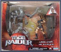 Lara Croft vs. S.I.M.O.N. from Tomb Raider - Basic Series manufactured by Playmates [Front]