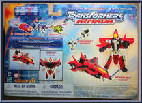 Powerlinx Thrust with Powerlinx Inferno from Transformers - Armada - Supercon Assortment manufactured by Hasbro [Back]