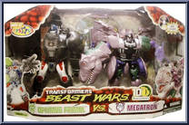 Optimus Primal vs Megatron from Transformers - Beast Wars - 10th Anniversary manufactured by Hasbro [Front]