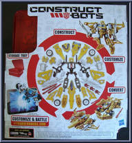 Bumblebee from Transformers - Construct-Bots - Triple Changer manufactured by Hasbro [Back]