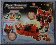 Ultra Magnus with Knock Out / Astroscope / Payload / Sky-Blast from Transformers - Energon - Ultra Class manufactured by Hasbro [Back]