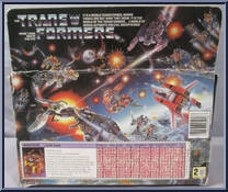 Chop Shop from Transformers - Generation 1 - Series 2 - Deluxe manufactured by Hasbro [Back]