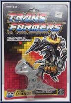 Grimlock from Transformers - Generation 1 - Legends - Pretender Classics manufactured by Hasbro [Front]
