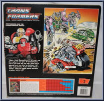 Vroom from Transformers - Generation 1 - Series 6 manufactured by Hasbro [Back]