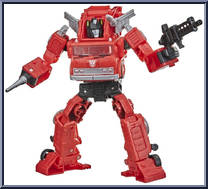 Inferno from Transformers - Kingdom War for Cybertron - Voyager manufactured by Hasbro [Loose]