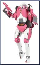Arcee from Transformers - Missing Link - Basic Series manufactured by Takara [Loose]