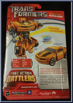 Bumblebee (Plasma Punch) from Transformers - Movie - Fast Action Battlers manufactured by Hasbro [Back]