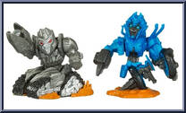 Chromia vs Megatron from Transformers - Revenge of the Fallen - Robot Heroes manufactured by Hasbro [Loose]