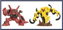 Mudflap vs Rampage from Transformers - Revenge of the Fallen - Robot Heroes manufactured by Hasbro [Loose]