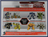 Optimus Prime / Blackout from Transformers - Robot Heroes - Movie Series manufactured by Hasbro [Back]