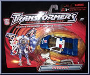 Prowl (Blue) from Transformers - Robots in Disguise (2001) - Deluxe Class manufactured by Hasbro [Front]