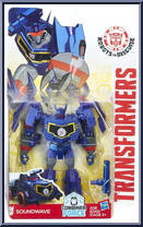 Soundwave from Transformers - Robots in Disguise (2015) - Warriors manufactured by Hasbro [Front]