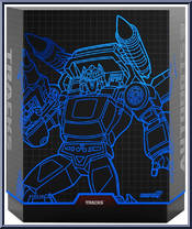 Tracks (G1 Cartoon) from Transformers - Ultimate manufactured by Super7 [Back]
