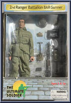 2nd Ranger Battalion BAR Gunner from Ultimate Soldier - Basic Series manufactured by 21st Century Toys [Front]