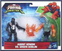 Agent Venom vs. Green Goblin from Ultimate Spider-Man - Sinister 6 manufactured by Hasbro [Front]